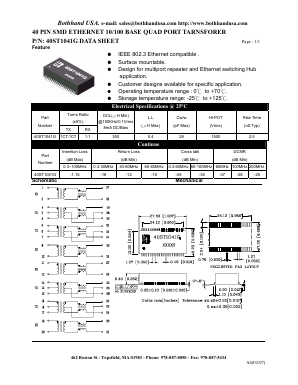 40ST1041G_S Datasheet PDF Bothhand USA, LP.