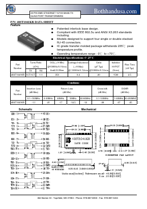 40ST1041KR Datasheet PDF Bothhand USA, LP.