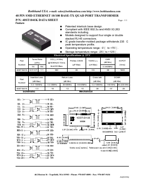 40ST1041K_S Datasheet PDF Bothhand USA, LP.