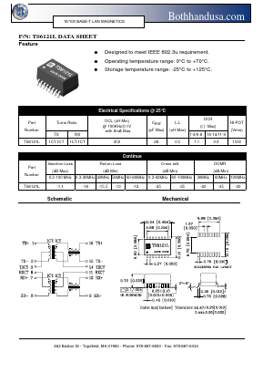 TS6121L Datasheet PDF Bothhand USA, LP.