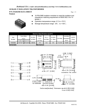 TS2023B Datasheet PDF Bothhand USA, LP.