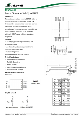 MS69N68 Datasheet PDF Bruckewell Technology LTD