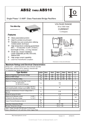 ABS10 Datasheet PDF Bytesonic Electronics Co., Ltd.