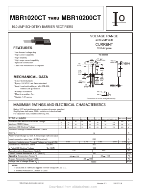 MBR1080CT Datasheet PDF Bytes