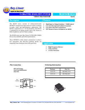 B2520K4 Datasheet PDF Bay Linear