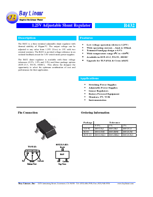 B432BM Datasheet PDF Bay Linear