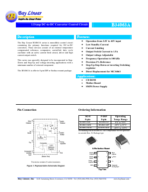 B34063A Datasheet PDF Bay Linear