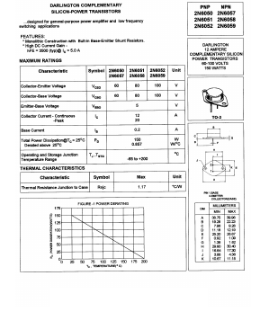 2N6057 Datasheet PDF Boca Semiconductor