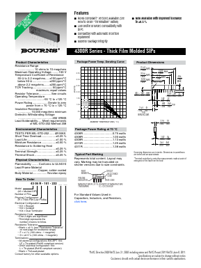 4311R-101-RC Datasheet PDF Bourns, Inc