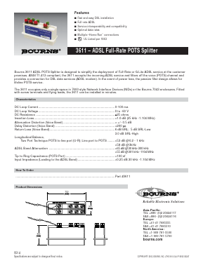 3611 Datasheet PDF Bourns, Inc