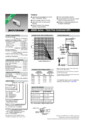 4606H-101-471F Datasheet PDF Bourns, Inc