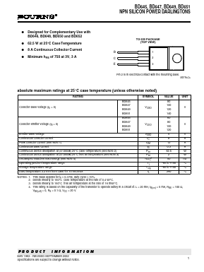 BD645 Datasheet PDF Bourns, Inc