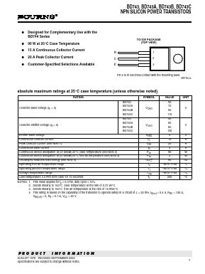 BD743 Datasheet PDF Bourns, Inc
