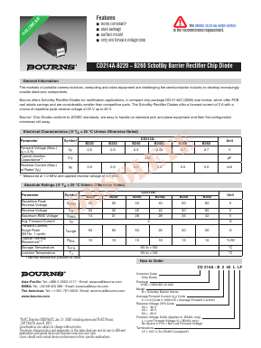 CD214A-B250L Datasheet PDF Bourns, Inc