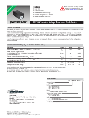 CD214A-T150CALF Datasheet PDF Bourns, Inc