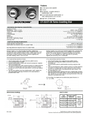 CT-23 Datasheet PDF Bourns, Inc