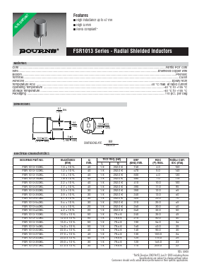FSR1013-122KL Datasheet PDF Bourns, Inc