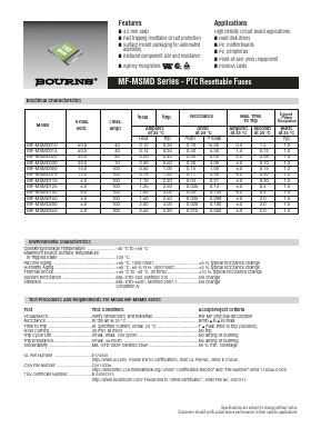 MF-MSMD030 Datasheet PDF Bourns, Inc