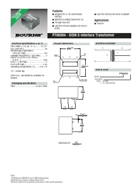 PT66004L Datasheet PDF Bourns, Inc