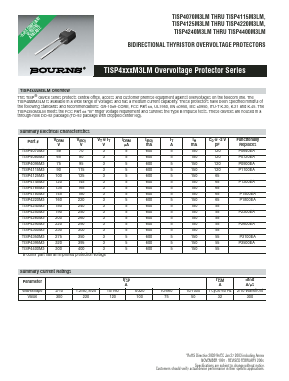 TISP4350M3LMFRS Datasheet PDF Bourns, Inc