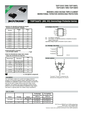 TISP7240F3D Datasheet PDF Bourns, Inc