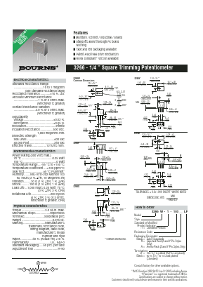 3266X-1-500 Datasheet PDF Bourns, Inc