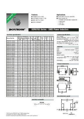 SDR0703-561KL Datasheet PDF Bourns, Inc