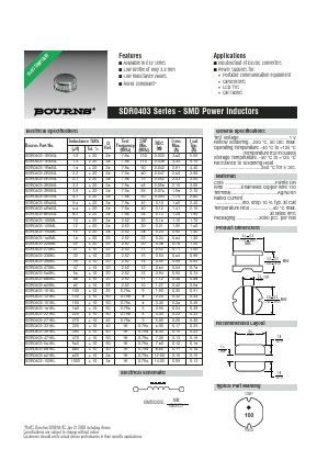 SDR0403-820KL Datasheet PDF Bourns, Inc