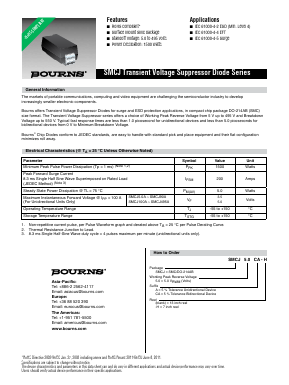 SMCJ54CA-H Datasheet PDF Bourns, Inc