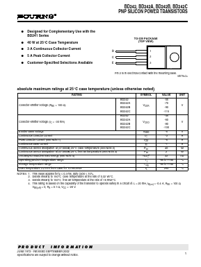 BD242A Datasheet PDF Bourns, Inc