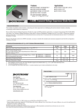 1.5SMC Datasheet PDF Bourns, Inc