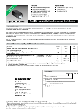 1.5SMC100A-H Datasheet PDF Bourns, Inc