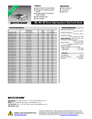 MU2029-471Y Datasheet PDF Bourns, Inc
