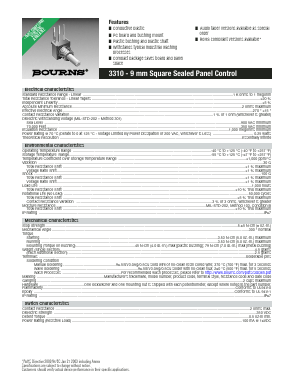 3310C-014-203L Datasheet PDF Bourns, Inc