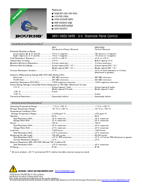 3852E-285-502HL Datasheet PDF Bourns, Inc