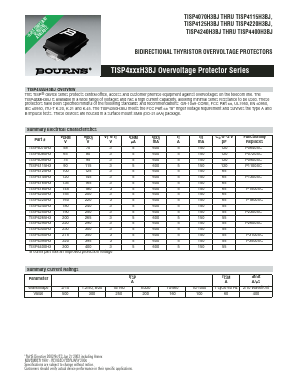TISP4070H3BJR-S Datasheet PDF Bourns, Inc