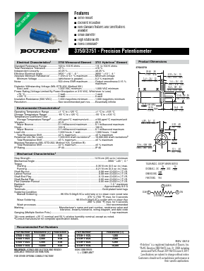 3750S-1-202L Datasheet PDF Bourns, Inc