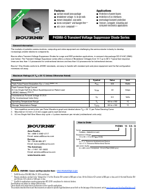 P4SMA16A-Q Datasheet PDF Bourns, Inc