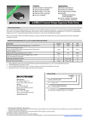 5.0SMDJ13A-Q Datasheet PDF Bourns, Inc