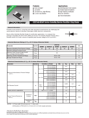 CD214A-B220LR Datasheet PDF Bourns, Inc