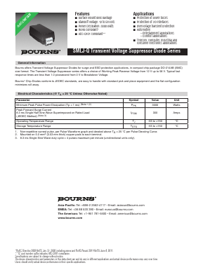 SMLJ33CA-Q Datasheet PDF Bourns, Inc