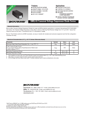 SMCJ33CA-Q Datasheet PDF Bourns, Inc