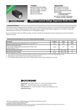 SMAJ33A-Q Datasheet PDF Bourns, Inc