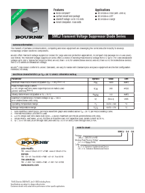 SMCJ100A Datasheet PDF Bourns, Inc