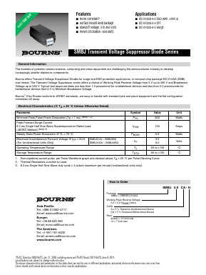 SMBJ110CA Datasheet PDF Bourns, Inc