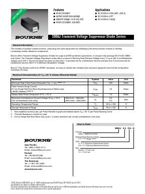 SMAJ350CA-H Datasheet PDF Bourns, Inc