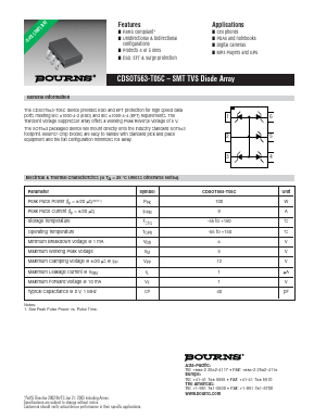 CDSOT563-T05C Datasheet PDF Bourns, Inc