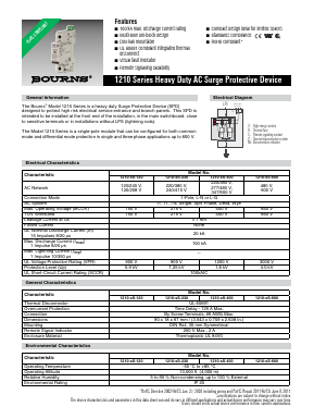 1210-XS-600 Datasheet PDF Bourns, Inc