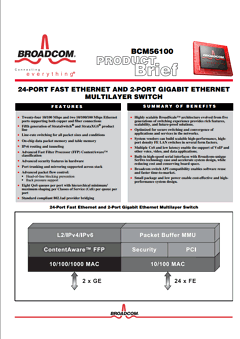 BCM5248U Datasheet PDF Broadcom Corporation