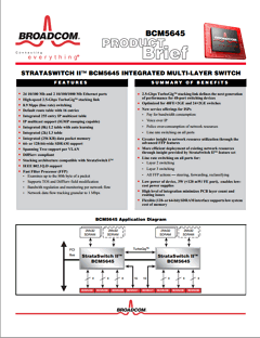 BCM5645 Datasheet PDF Broadcom Corporation